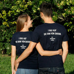 Tshirt Beispielfoto mit dem Spruch " I kau auf die Bam vo daham"